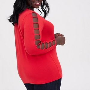 Torrid Strappy Sleeved Top